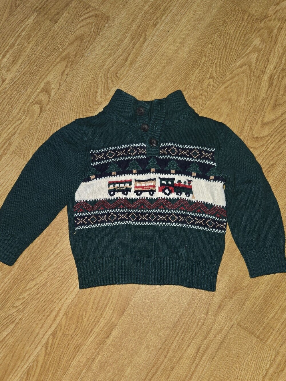 The Children's Place Train Knit Sweater Baby Boy 12/18 Months